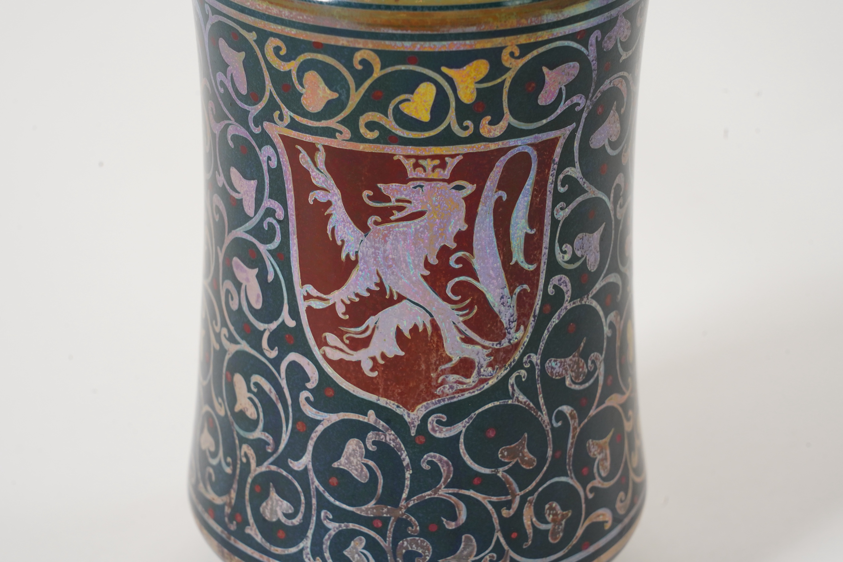 William S. Mycock (1872-1959) for Pilkington's Royal Lancastrian: A lustre Albarello